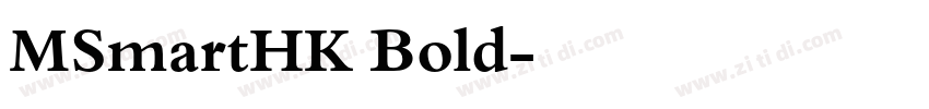 MSmartHK Bold字体转换